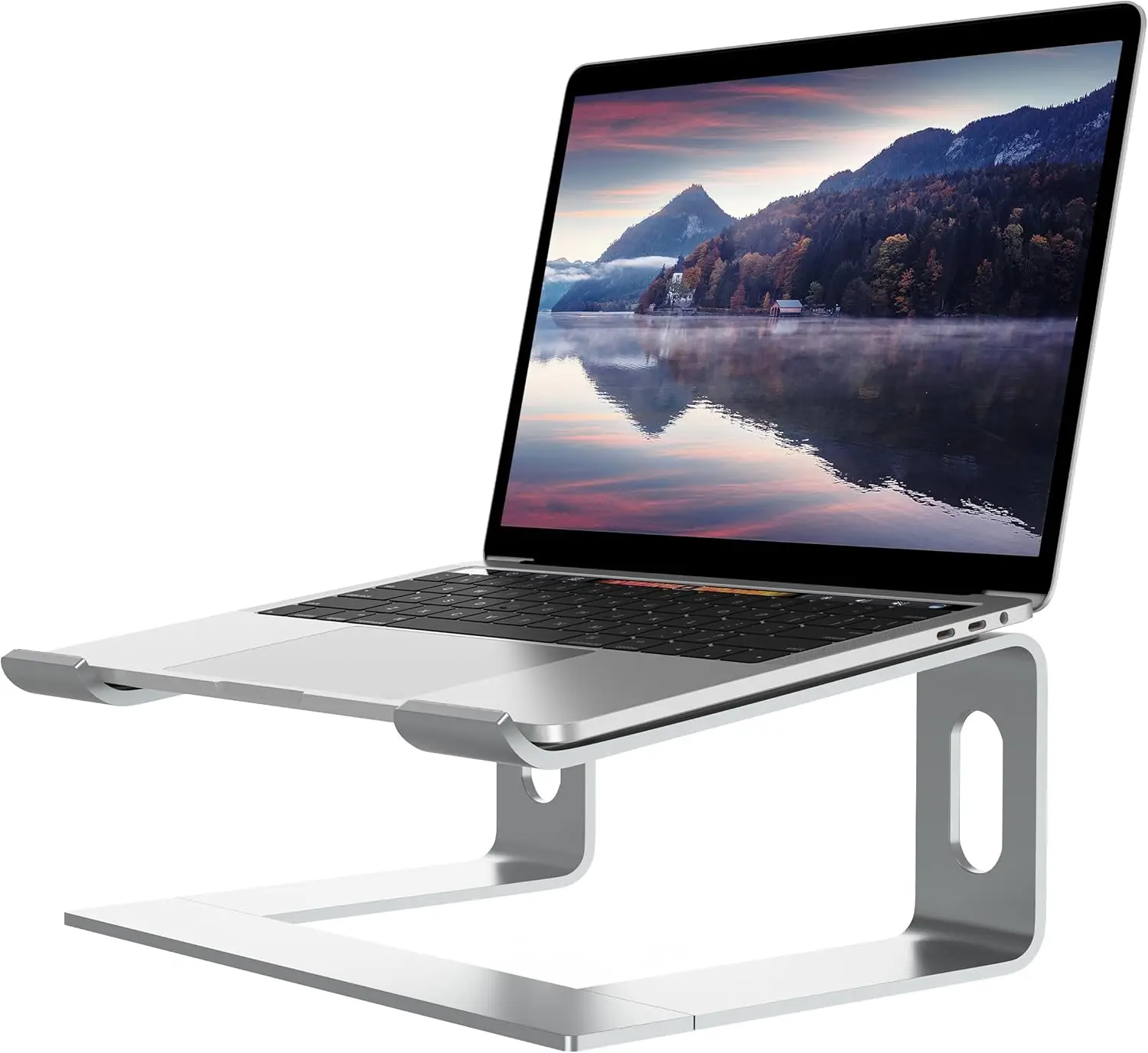 

Laptop Stand For Desk, Aluminum Computer Riser, Ergonomic Notebook Holder, Detachable Metal Laptops Elevator, Pc Cooling Mount