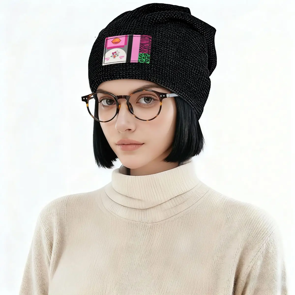 Glamrock Chica Fazbear Entertainment Warm Fleece-Lined Cap Fashion Bonnet Hat Autumn Winter Outdoor Beanies Hats for Unisex