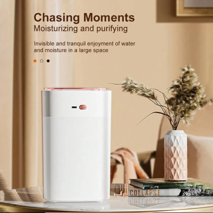 مرطب هواء عالي التحمل سعة 1.2 لتر - مرطب هواء فائق الهدوء سعة 50 مل/ساعة لغرفة النوم والمكتب (مؤقت 2-8 ساعات) #1