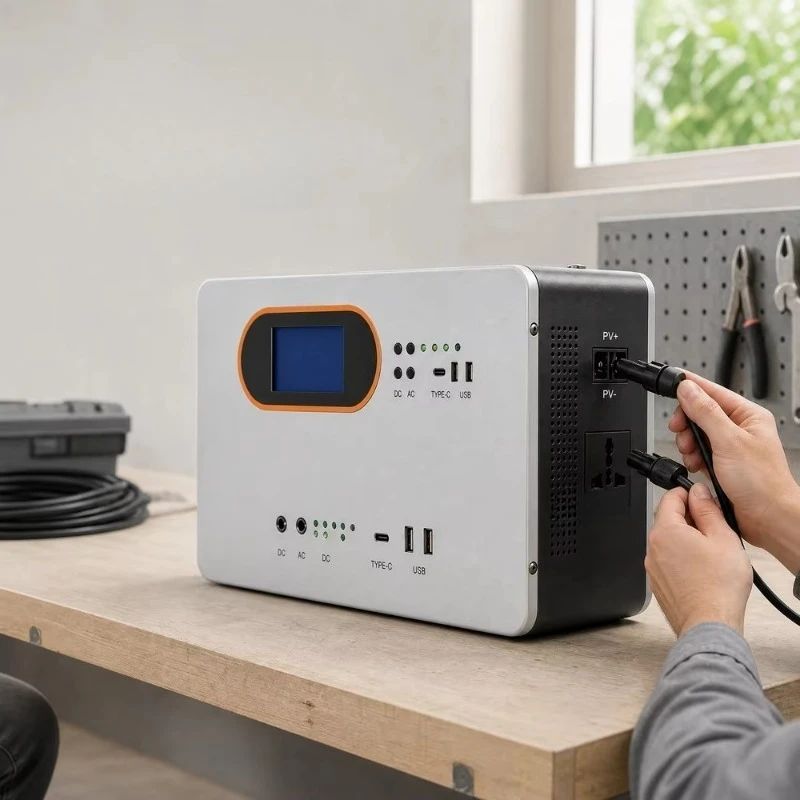 Solar Utility and Battery All in One Inverter 300W 500W 640Wh 1kWh for Off Grid Home and Cabin Energy Storage System