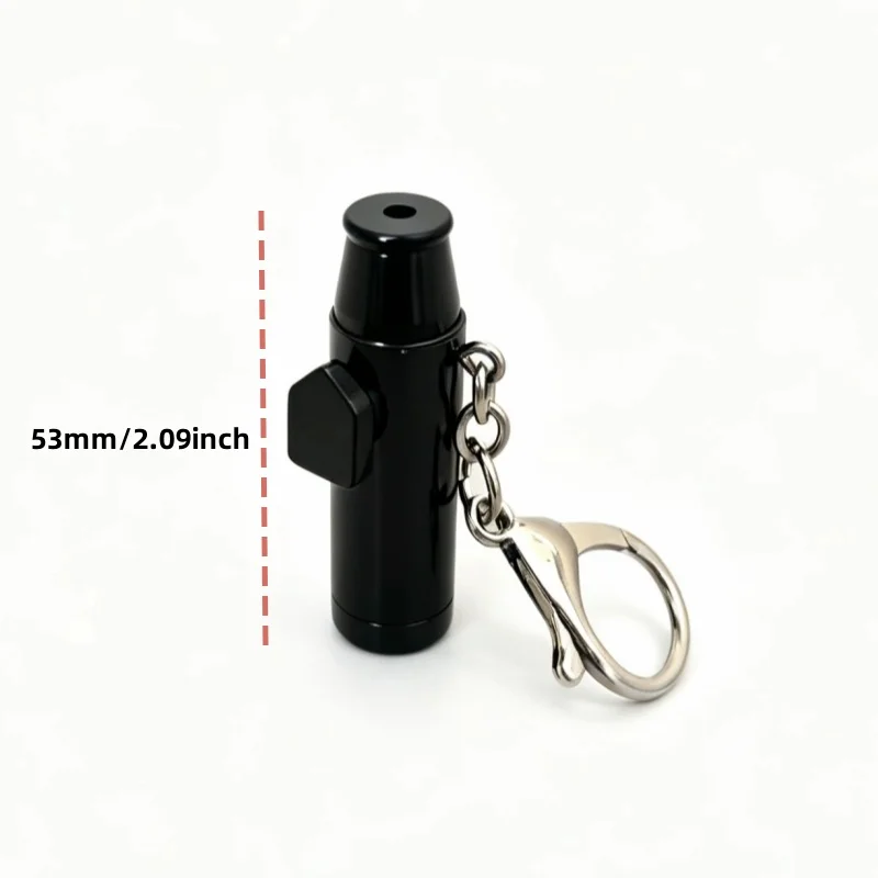 Mini-Pfefferstreuer aus Premium-Metall, SnufBullet Gewürzspender, Tragbarer Reisebehälter mit Schlüsselanhänger – Detail 2