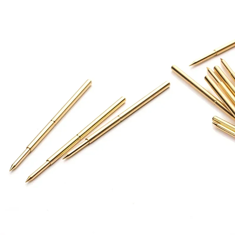 10PCS/Bag Gold-plating Spring Test Pin PA100-A2  B1 E2  H2  J1 Q1 Q2 T2 LM2 Outer Diameter 1.36mm Length 33.5mm PCB Probe