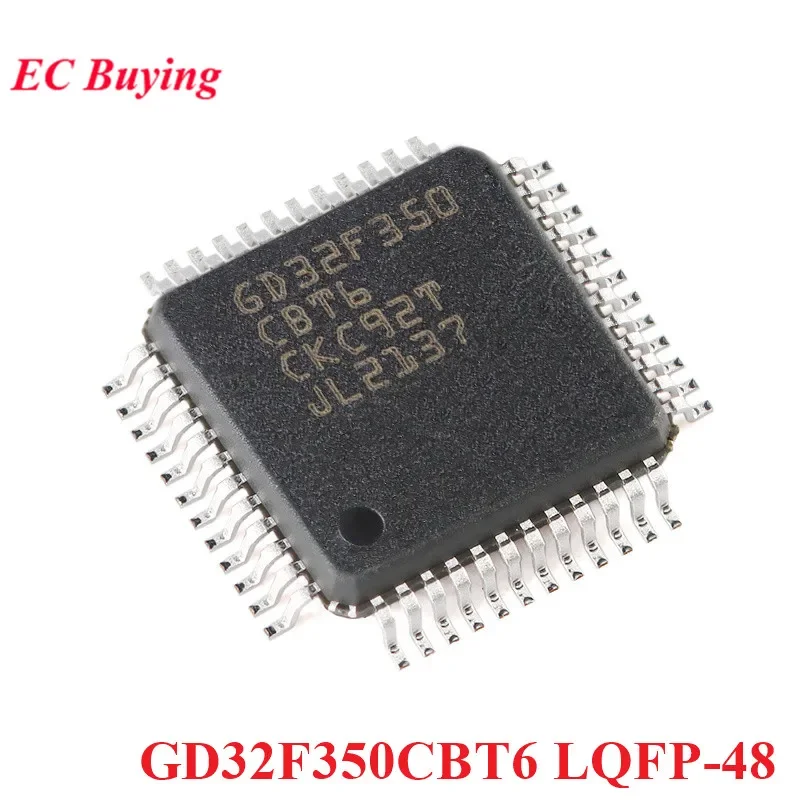 GD32F350 GD32F350CBT6 LQFP-48 GD32F GD32 32F350CB GD32F350CB ARM Cortex-M4 32-bit Microcontroller MCU IC Controller Chip