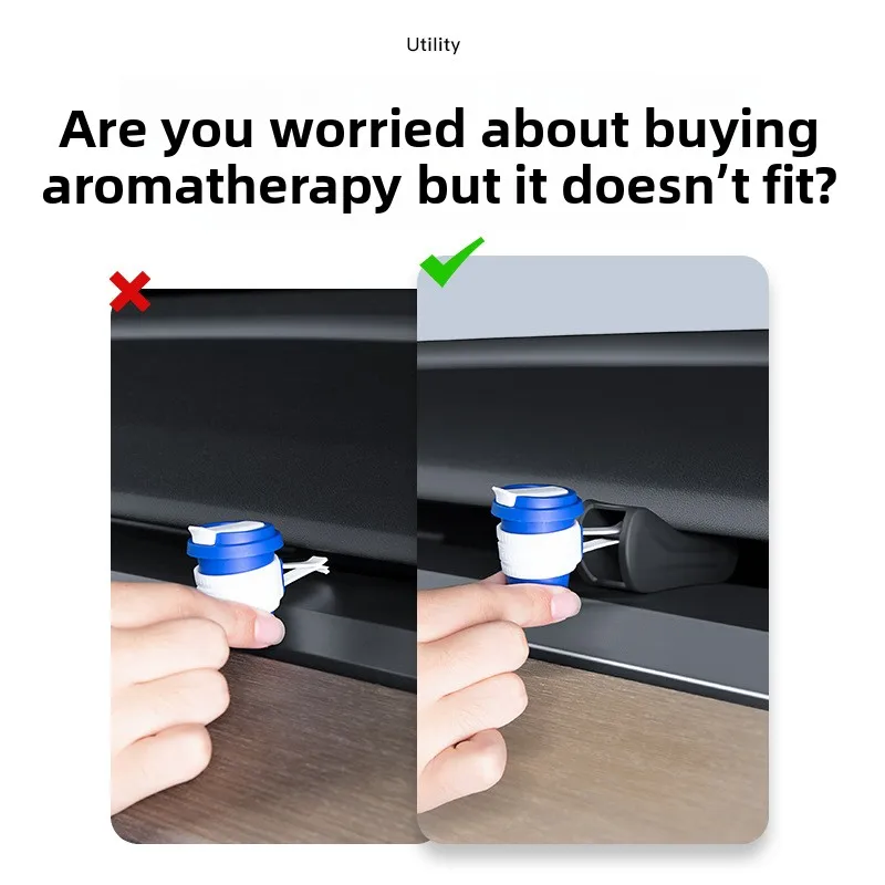 For Tesla Model Y L Juniper 2025 Standard 2026 Air Outlet Vent Aromatherapy Clip Freshener Adapter Bracket Fragrance Converter