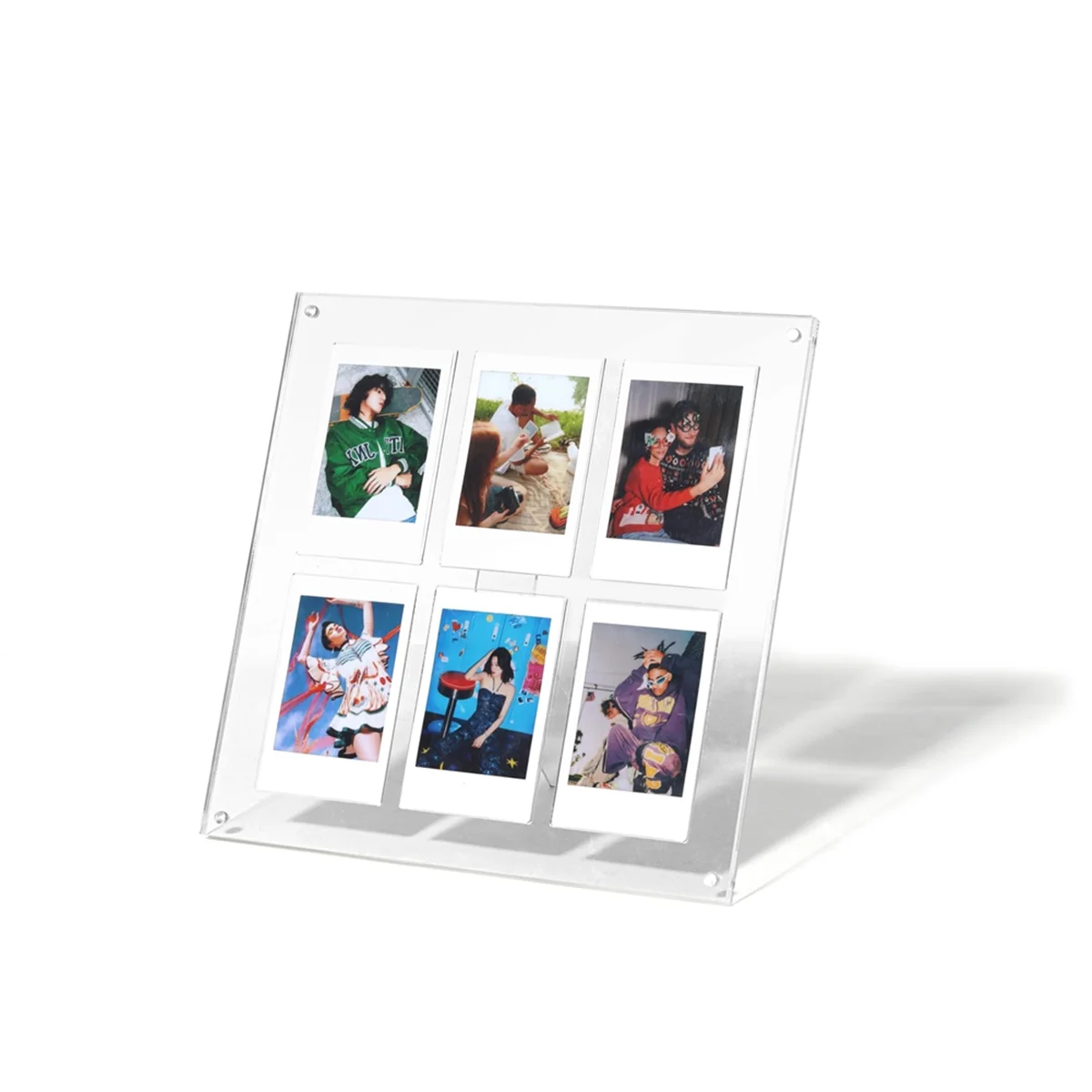 

A96Q-Mini Films - Desktop Display for Horizontal & Vertical Photos, Fits 2X3 Inch Snaps, Comes with 6 Grids