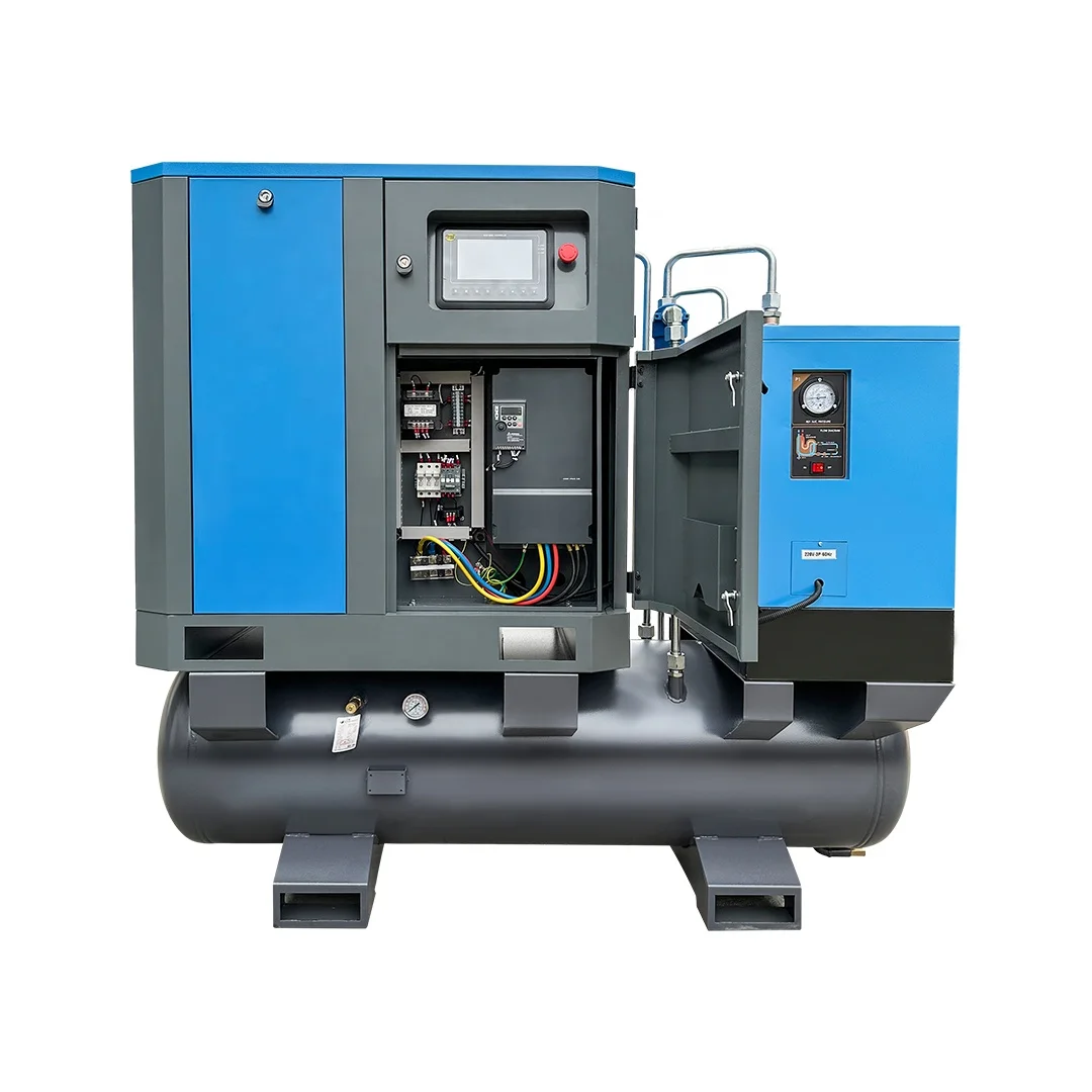 High Quality 7.5kw 11kw 15kw 22kw Screw Air Compressor for Cutting Machine 16bar Screw Air Compressor