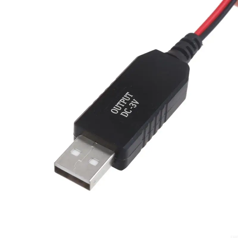 C1FE USB to 3V CR2032 Battery Power Cable Cord with Switches for Toy Remote