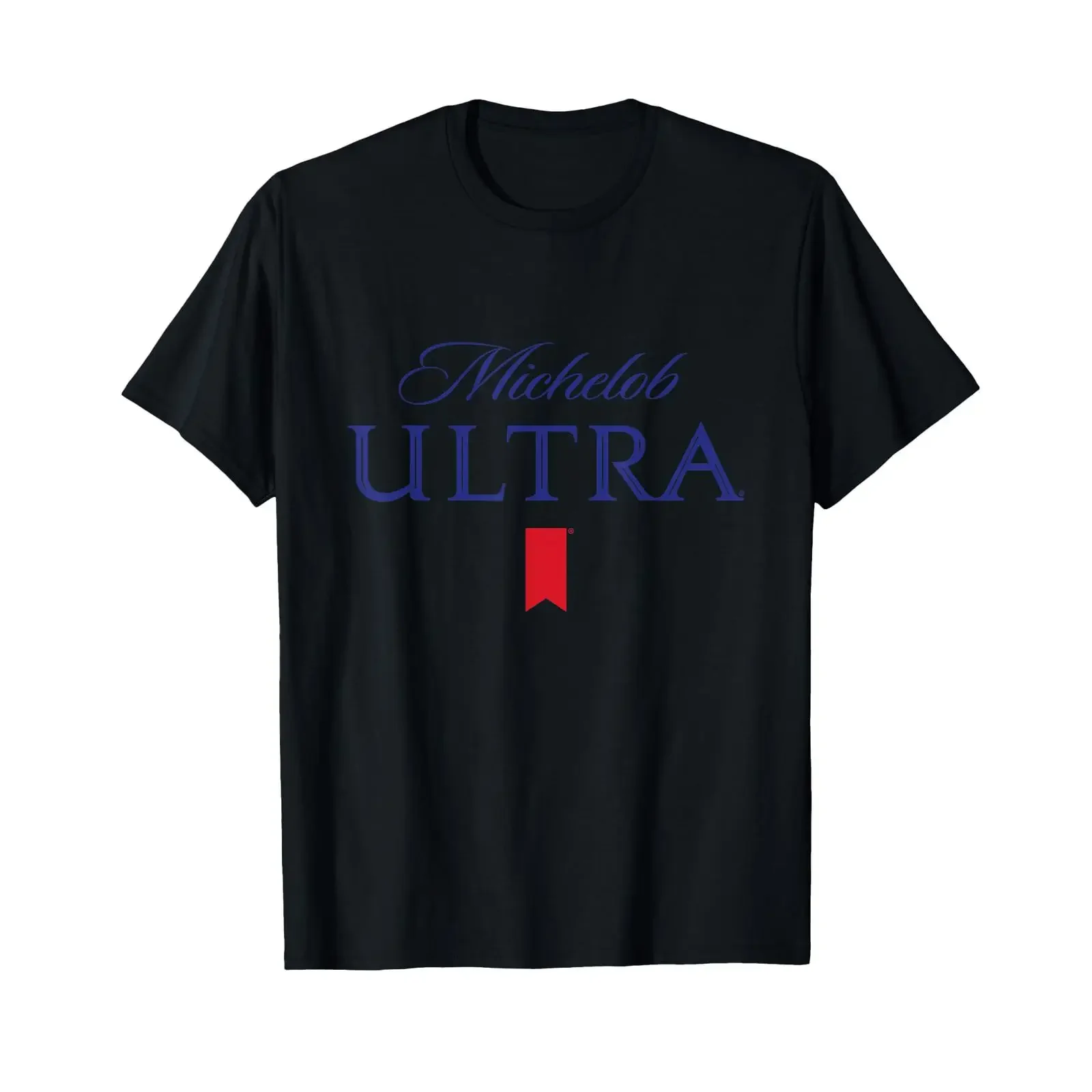 Camiseta con Logotipo Michelob Ultra, Estilo Vintage Lavado, Ropa Urbana Cómoda, Suave, Elástica y Transpirable para Uso Diario Informal