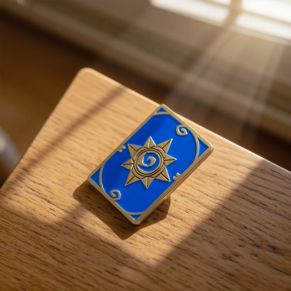 HearthStone Standard-Kartenrückseite Brosche Kartenspiel Emaille-Anstecker Klassisches Cartoon-Spielbild Peripheres Abzeichen für Fans Sammlerstücke Souvenirs – Detail 6