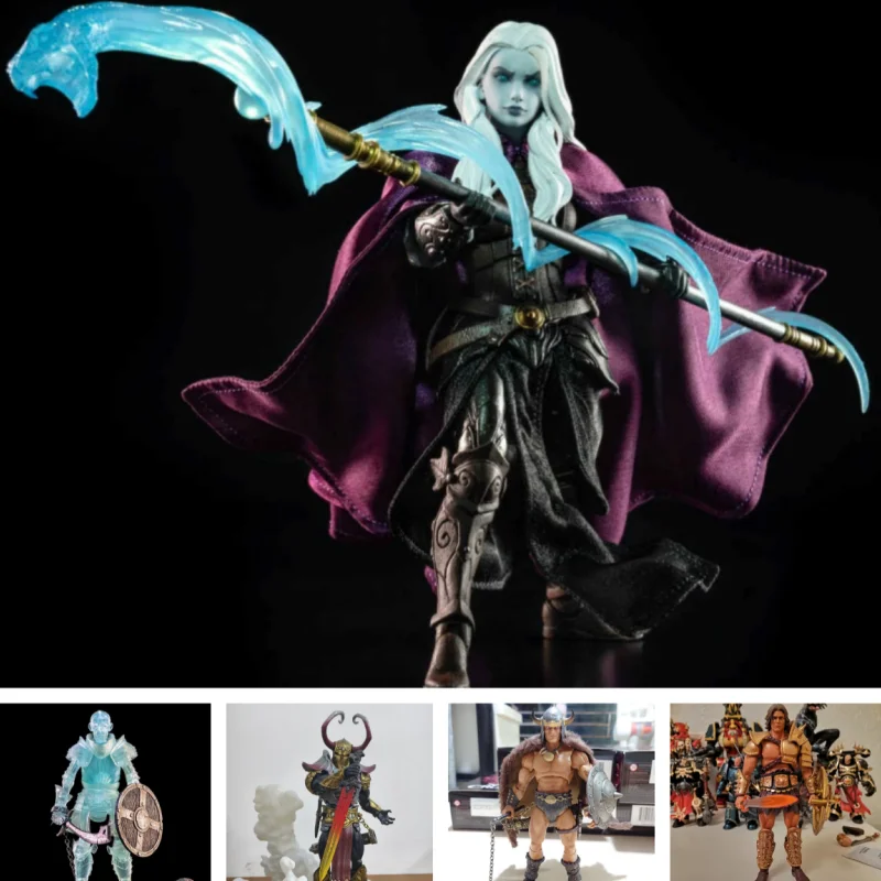 

In Stock Four Horsemen Mythic Legions 1/12 Glow in Dark Skeleton Sorceress Plague Goddess & Santa Action Figure Christmas Gift