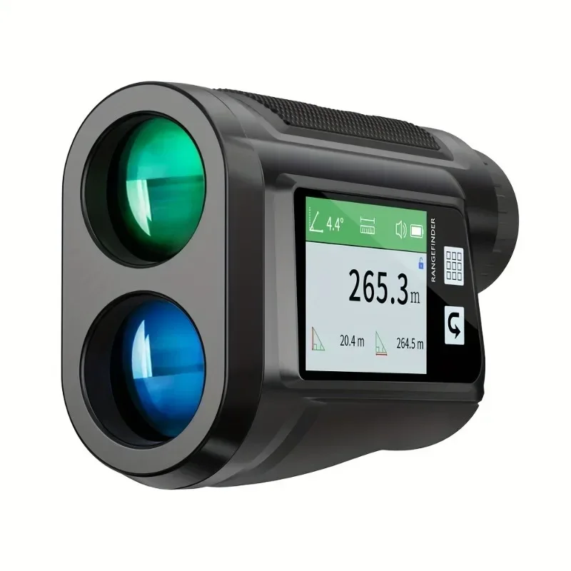 1200M High-Accuracy USB Rechargeable Laser Rangefinder - Golf & Hunting Rangefinders with Side Display, Fast Measurement