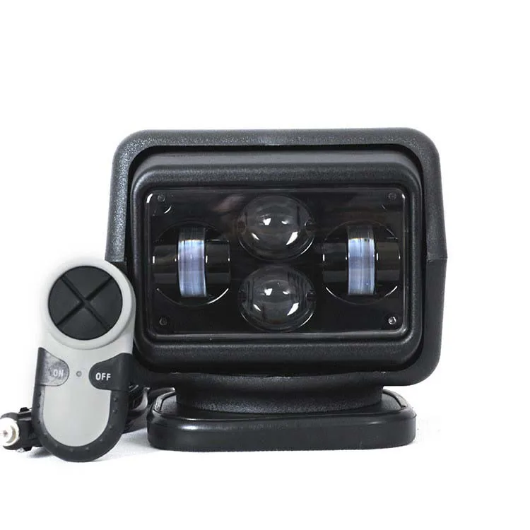 High Power 60W Led Marine Search Light Remote Control 360 Degree Rotation LED Work Light for Boat Truck SUV Car