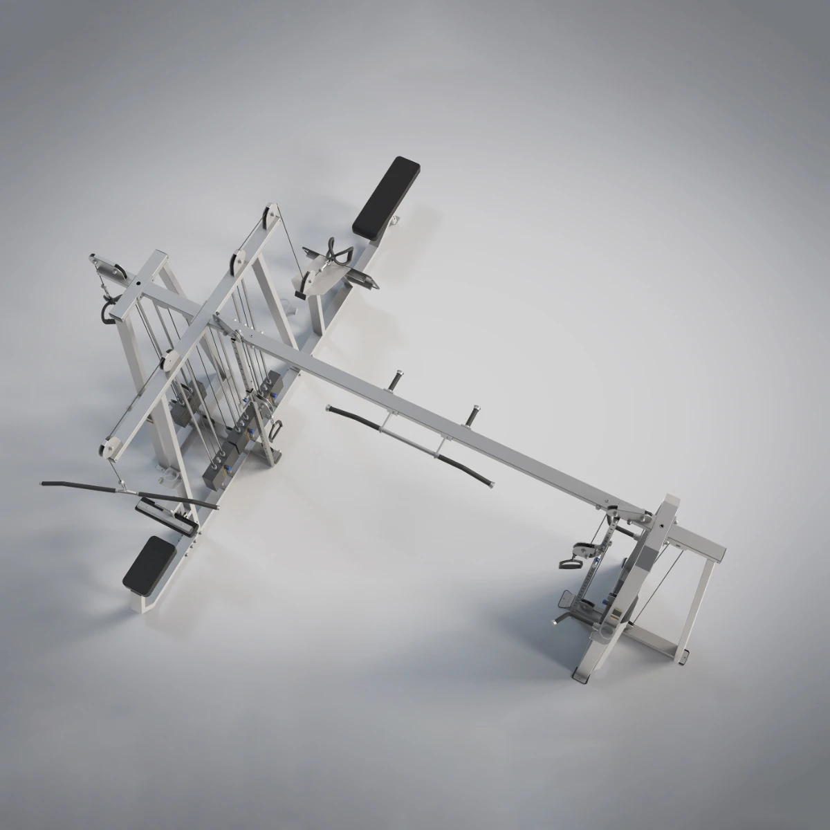 Multi-Station Cable Pulley System All-in-One Squat Machine Commercial Full Body Gym Fitness Equipment