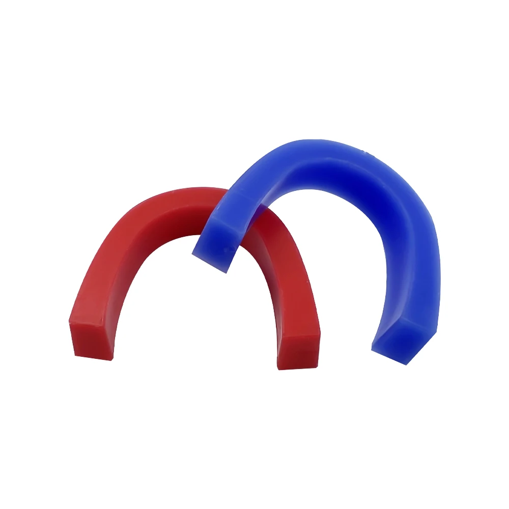 

12pcs Hard Soft Dental Lab Base Plate Wax Full Dentures U-shaped Occlusal Rim Model Wax Dikes Block Dentistry Materials Red Blue