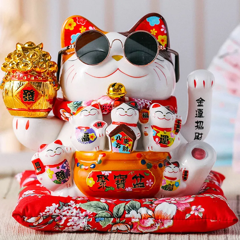 Lucky Cat Decoration Piggy Bank Lucky Cat Gift China Good Luck Home Decoration Craft Gift