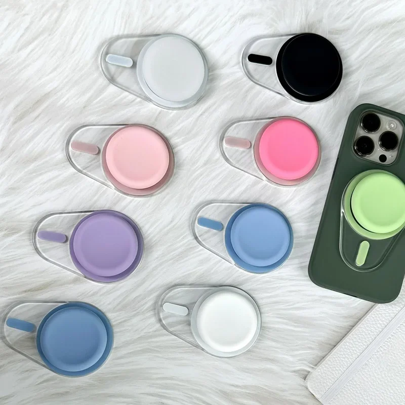 

Овальная магнитная подставка для телефона, силиконовый держатель для iPhone 17, 16, 15, 14, 13, 12, подставка для MagSafe, карманная розетка, ручка Tok