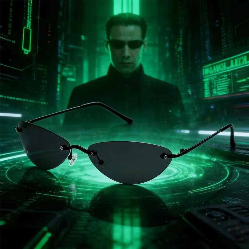 Nouvelles Lunettes de Soleil Polarisées Ultra-légères Style Matrix Neo pour Hommes, Sans Monture, pour la Conduite et le Sport, Marque Oculos De Sol