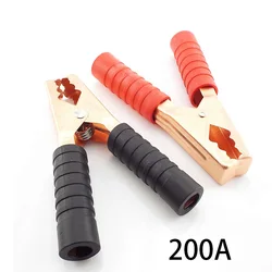 200A 14cm Red Black Alligator Crocodile Clip Car Battery Clamps large Alligator Clips Connector Plug Power Car accumulator clip