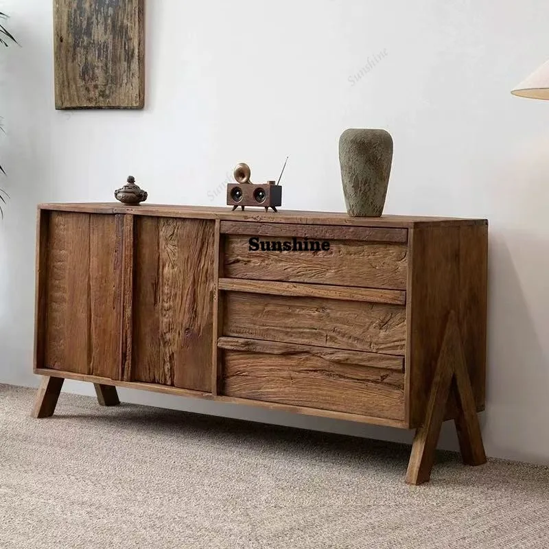 

Rustic Long Living Room Cabinets Classic Drawers Wooden Vintage Living Room Cabinets Japanese Meuble Rangement Furniture Home