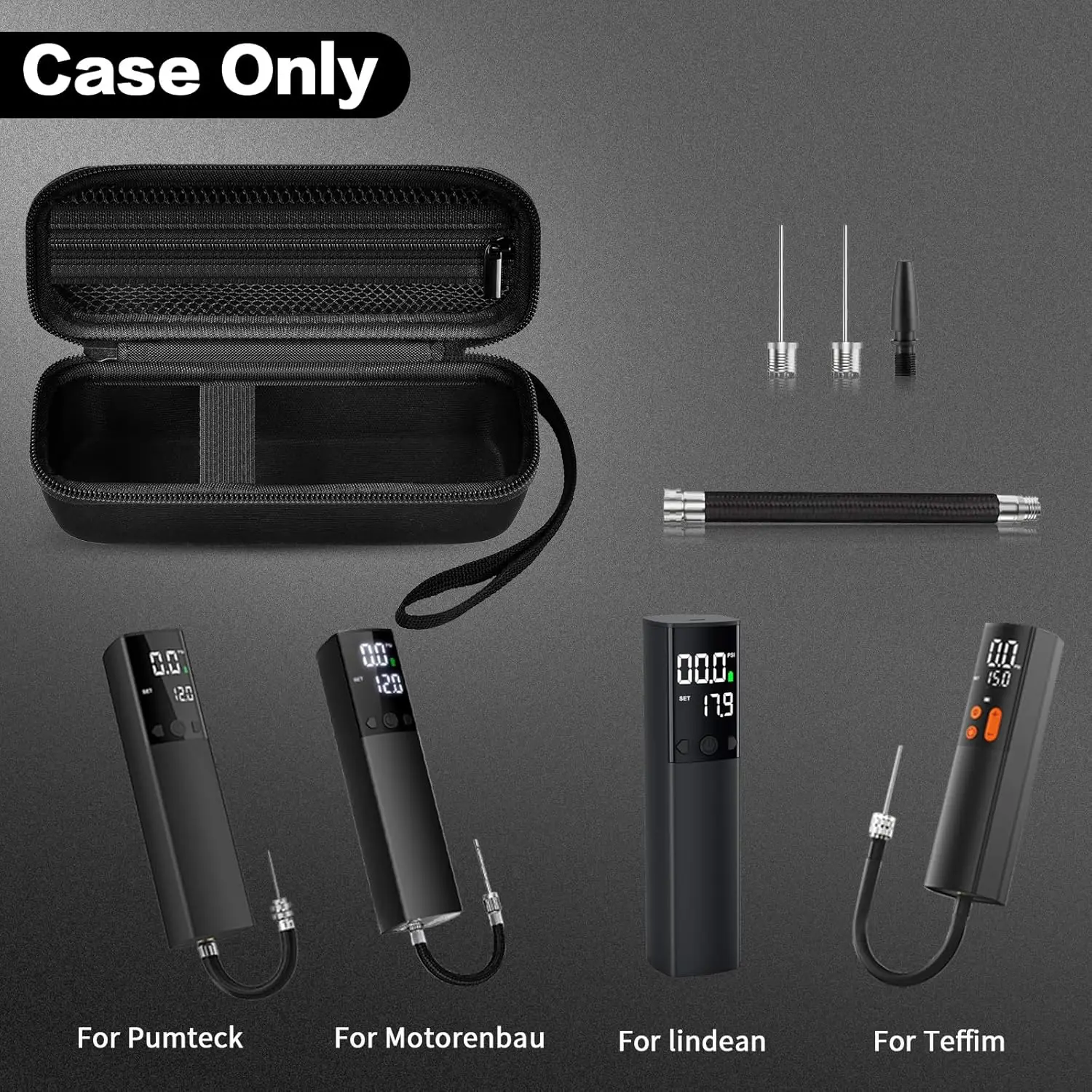 Case Compatible with Pumteck Electric Ball Pump,Smart Air Pump Portable Fast Ball Inflation Storage Bag for GPUTEK/for BOMPOW