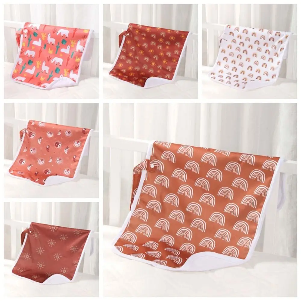 Portable Foldable Diaper Changing Pad Alpaca Waterproof Infant Diaper Urine Mat Easy To Clean Printed Baby Changing Mat Play Mat