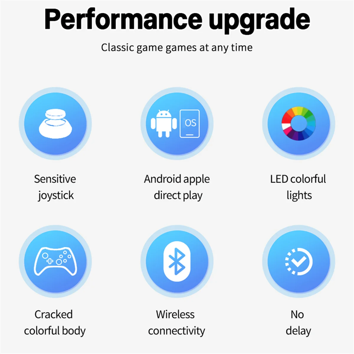 وحدة تحكم ألعاب لاسلكية POP-lNs21 + حامل للتبديل/Ps3/Ps4/Android/Ios 6-Axis Gyro Joystick محرك مزدوج لوحة ألعاب بلوتوث