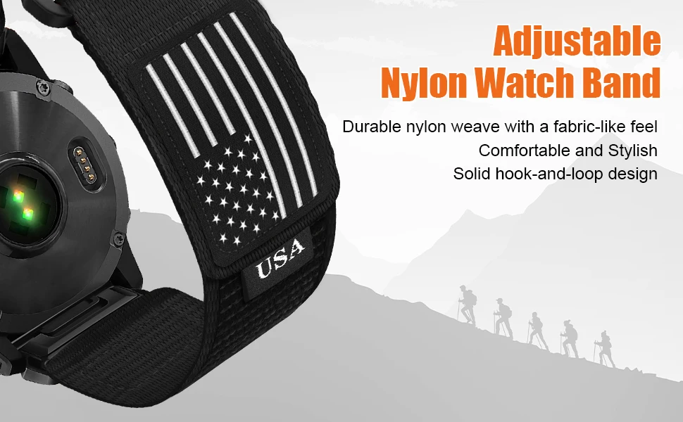 20mm 22mm 26mm Schnellwechsel-Armband für Garmin Fenix 9 8 7X 7 Pro Fenix 6X 5X 5Plus Tactix 7 Trail Loop Armband Fenix 8 Band 47 51mm – Detail 2
