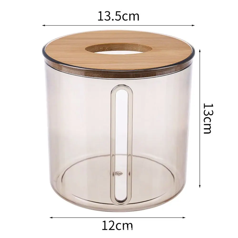 Waterproof Toilet Paper Holder Home Supplies Round Plastic Paper Container Wall Mounted Paper Shelf Bathroom