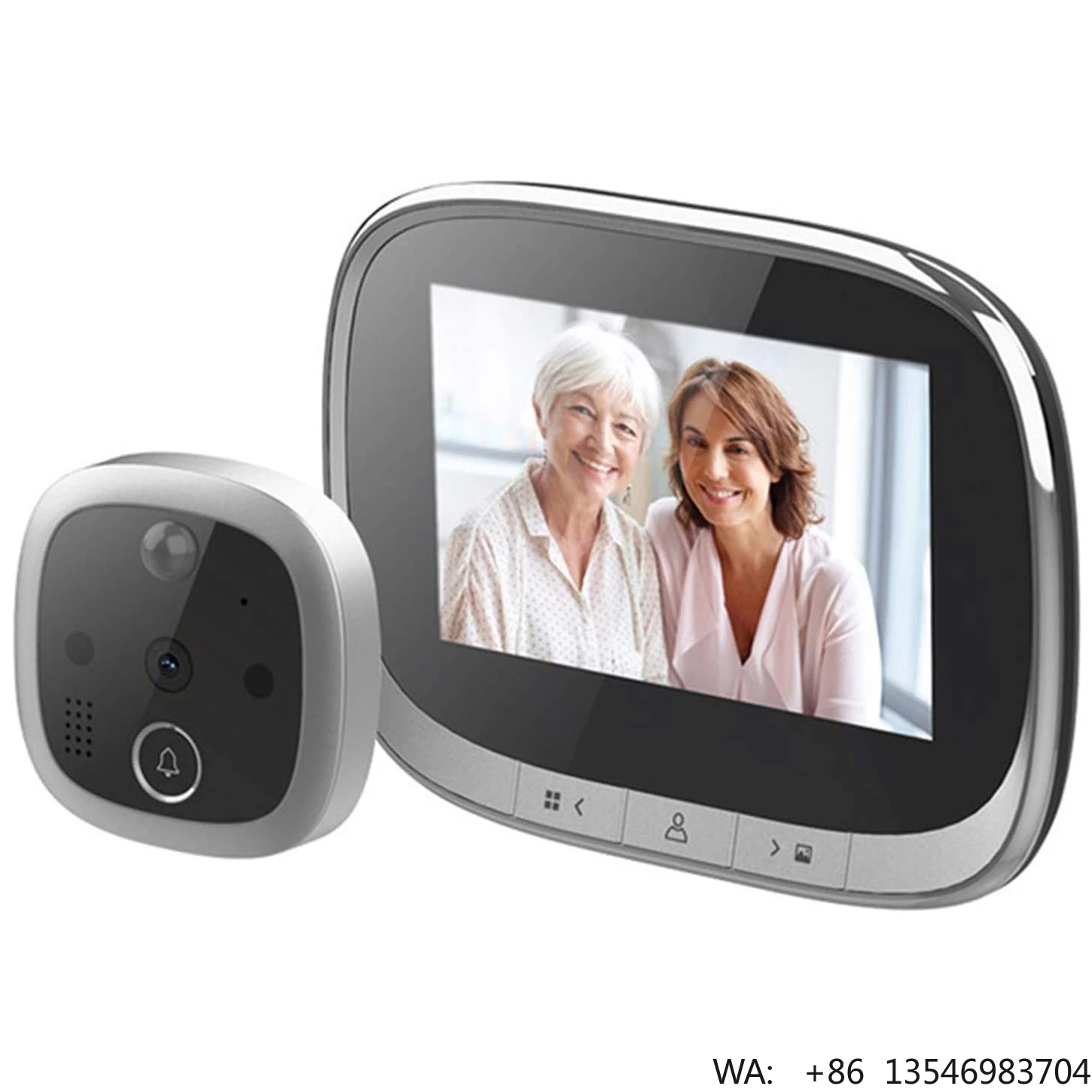 Peephole 4.3 Inch LCD Screen Digital Door Viewer Motion Detection 170 Degree Smart Video Camera Doorbell