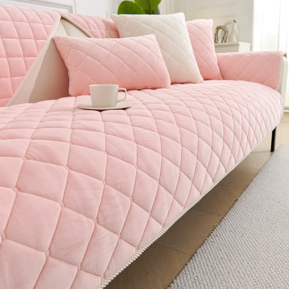 Nordic Chenille Sofa Seat Cover Non-Slip Pets Kid Sofa Towel Corner Couch Slipcover Dust-proof Furniture Protector Sofa Decor