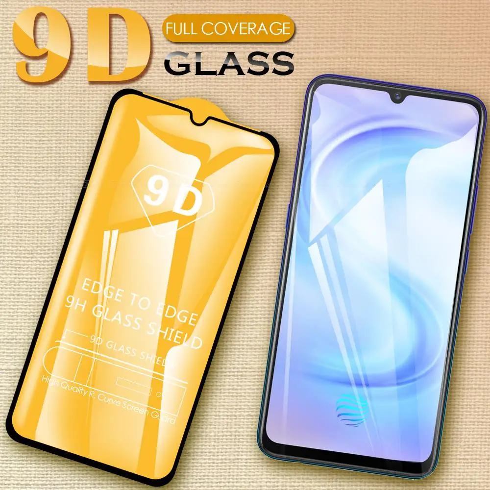 9D غطاء كامل واقي للشاشة الزجاج ل Vivo iQOO Neo Neo3 855 9 T1 T1x 3 5 U1 Z1 Z1x S1 Pro الزجاج المقسى طبقة رقيقة واقية #1