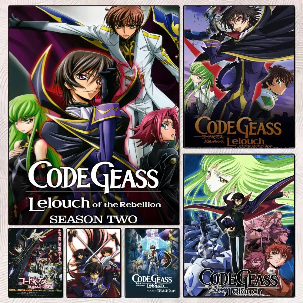 Mecha Anime Series C-Code Geass Poster Modern Minimalist Wall Art Prints Poster Home Decor Interior Bedroom Living Room
