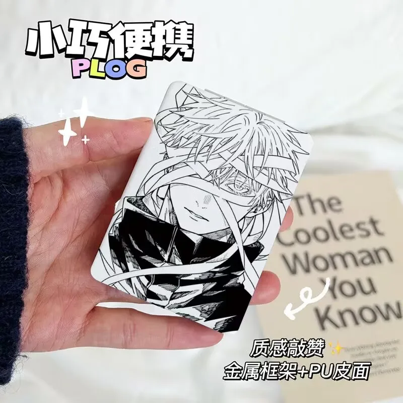 Jujutsu Kaisen, Satoru Gojo นํากระจกสัมผัสแต่งหน้านักเรียนแบบพกพาลายสองด้านขนาดเล็กพับได้
