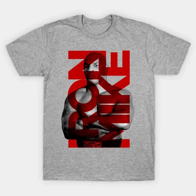 

Футболка Iron Mike Boxing Champion Mike Tyson, 100% хлопок, с круглым вырезом, летняя повседневная мужская футболка с коротким рукавом, размер S-3XL