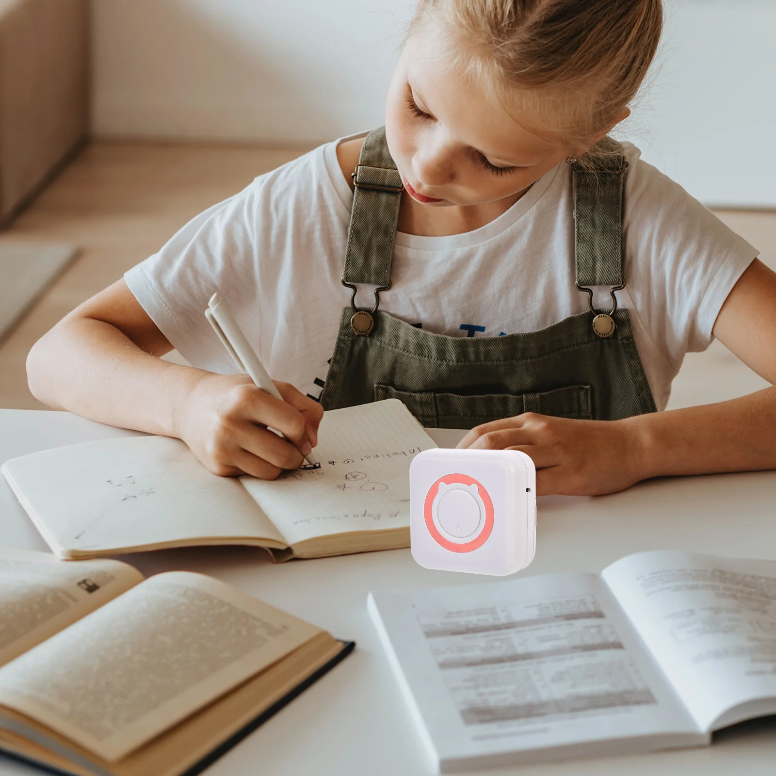 مجموعة واحدة من أدوات الطابعة المحمولة للمنزل والمكتب والمدرسة تستخدم شحن USB أداة طباعة الملصقات اللاسلكية للطلاب المحمولة #1