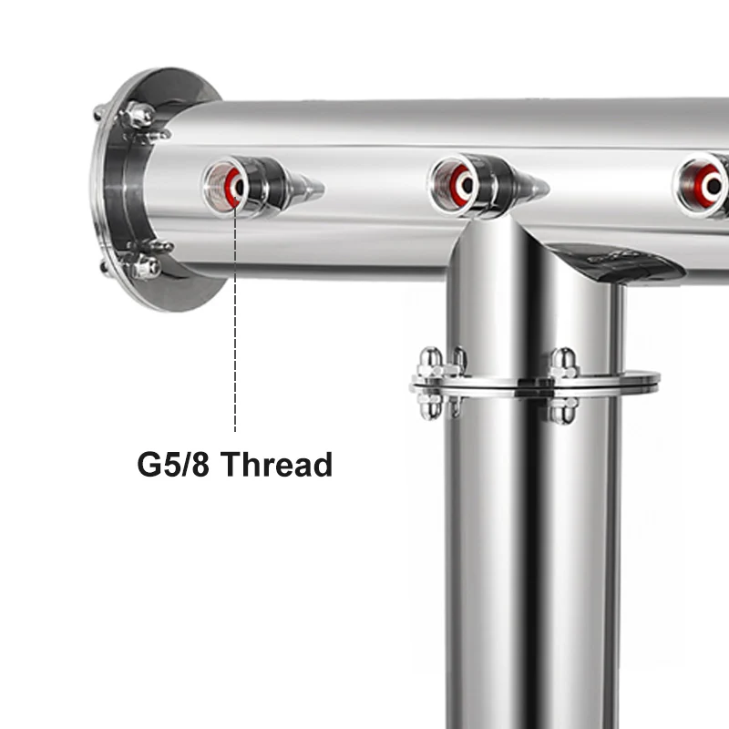 برج بيرة من النوع T بأربعة اتجاهات، موزع بيرة عمود البيرة المنزلي مع خيط داخلي 5/8