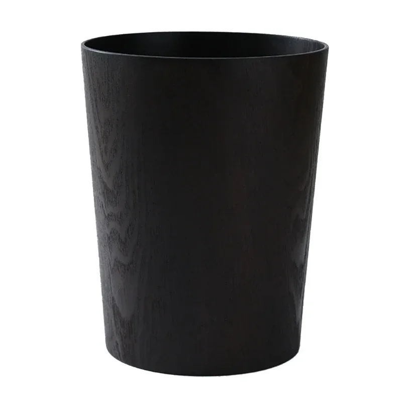 Creative Storage Wooden Trash Can Home Bucket Garbage Bin Hotel Living Room Office Wastebasket Cans wholesales