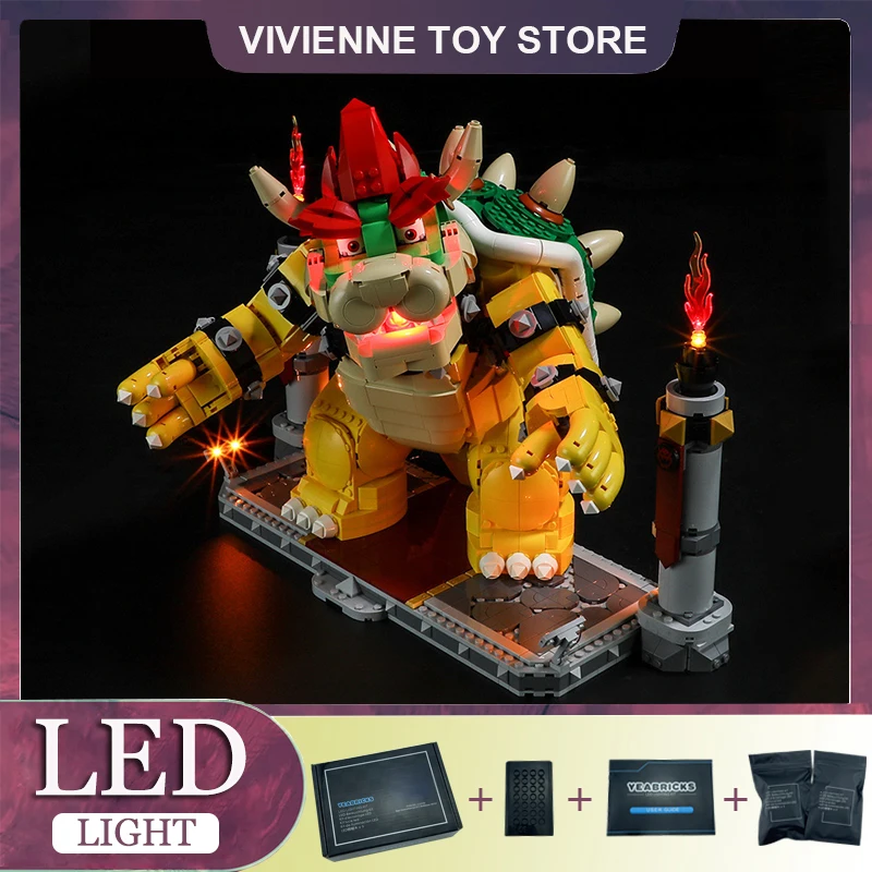 DIY LED Light Kit For LEGO 71411 The Mighty Bowse (Only LED Light,Without Blocks Model)