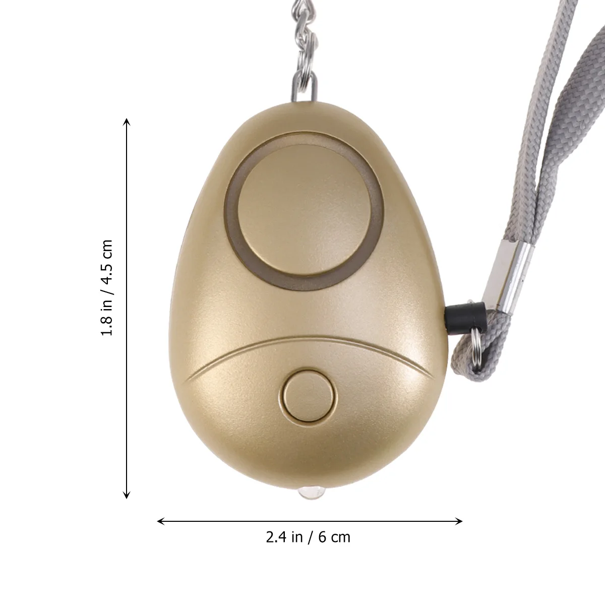 

Personal Security Alarm Mini Portable Plastic Electronic Compound Material Powered 130db Emergency Alarm Keychain LED