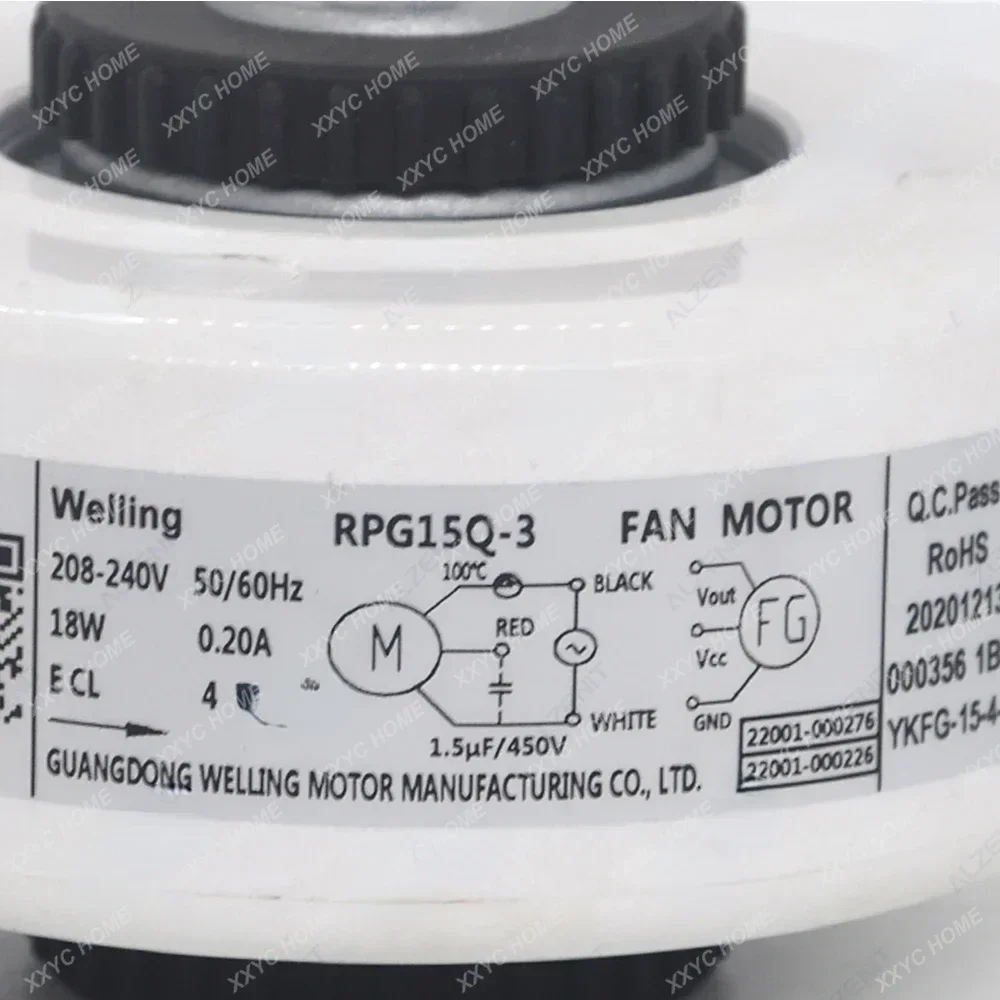 New For TCL Air Conditioner Indoor Unit AC Fan Motor RPG15Q-3 220-240V 50/60Hz 18W Conditioning Parts