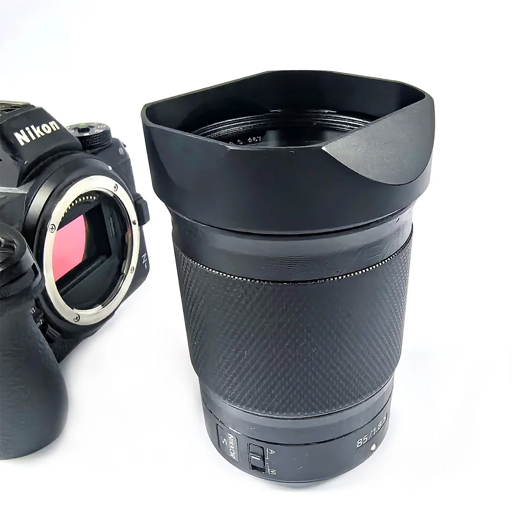 Metal Bayonet Square Lens Hood for Nikon NIKKOR Z85mm F1.8 S  Z85 1.8S For Z6 Z7 Z6II Camera