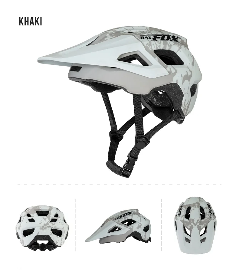 BATFOX MTB-Helm, Fahrradhelm, Integral geformter Helm, Capacete Fox, Casco Bicicleta, MTB-Mountainbike-Zubehör – Detail 22