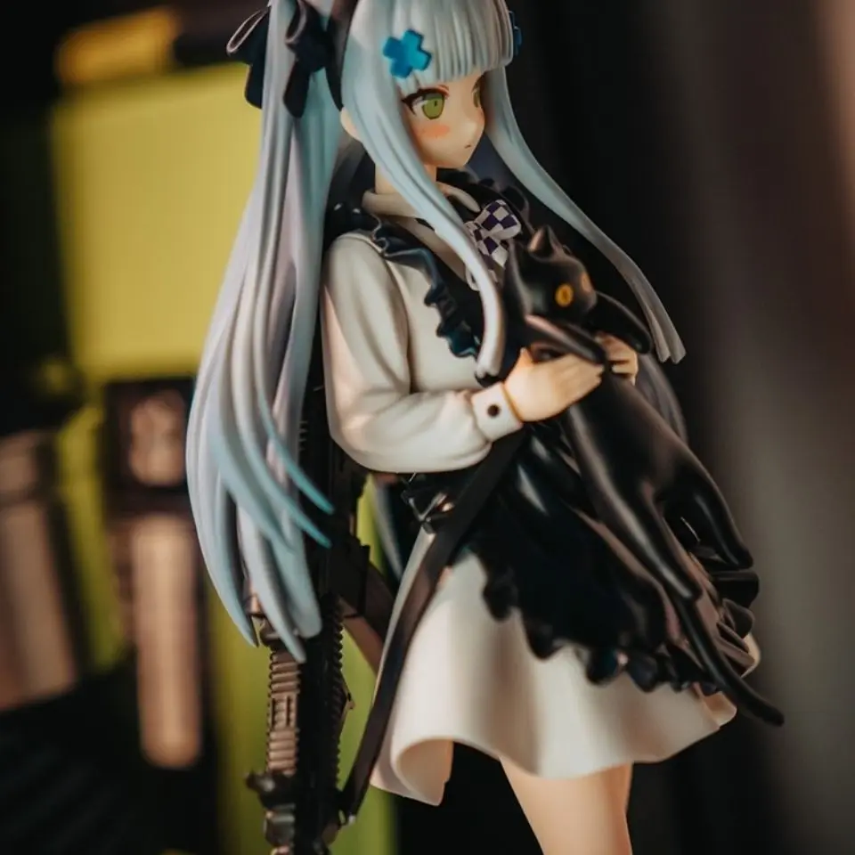 ฟิกเกอร์อนิเมะ Girls Frontline HK416 แบล็คแคท ของขวัญน่ารัก ตุ๊กตาสาวน้อย วัสดุ PVC ของสะสม โมเดล ของตกแต่ง ของเล่น ของขวัญ