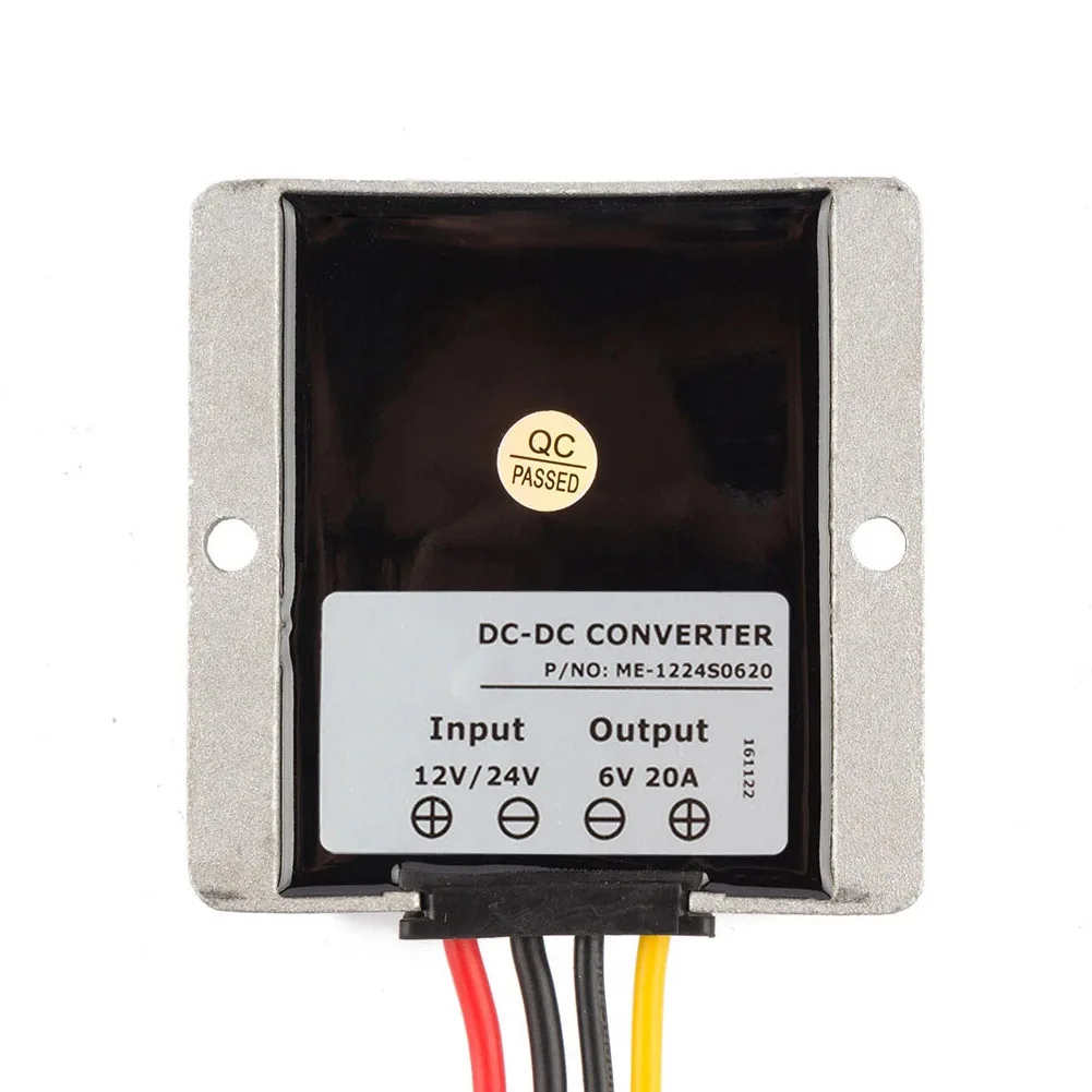 2026 New Waterproof DC-DC Power Converter 12V 24V To 6V 20A 120W Step-Down Regulator For Automotive And Marine Equipment