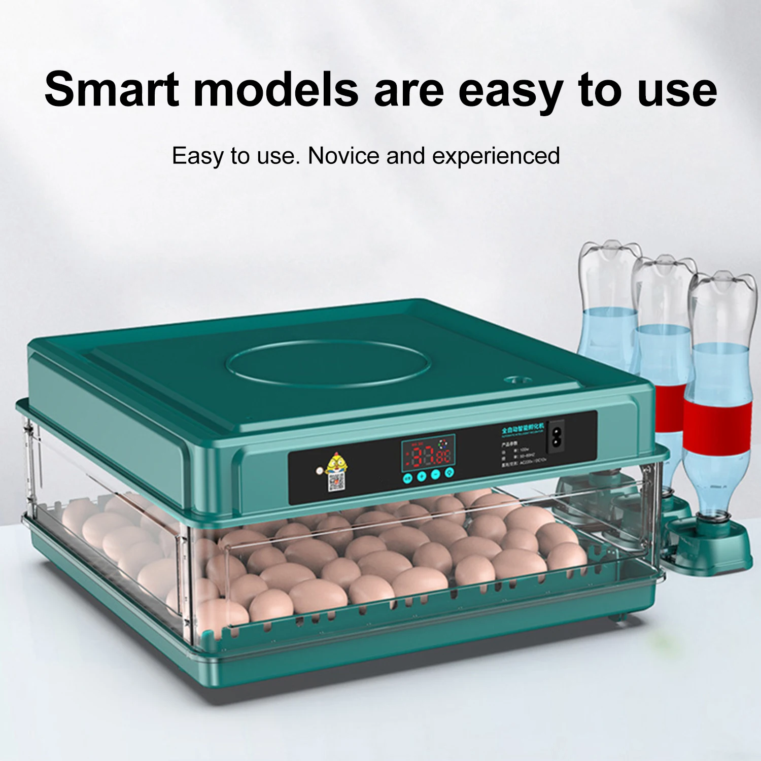 9/15/30/48 Eggs Incubator With Drawer Type Mini Egg Incubator With Automatic Water Ionic Replenishment,Temperature Contro