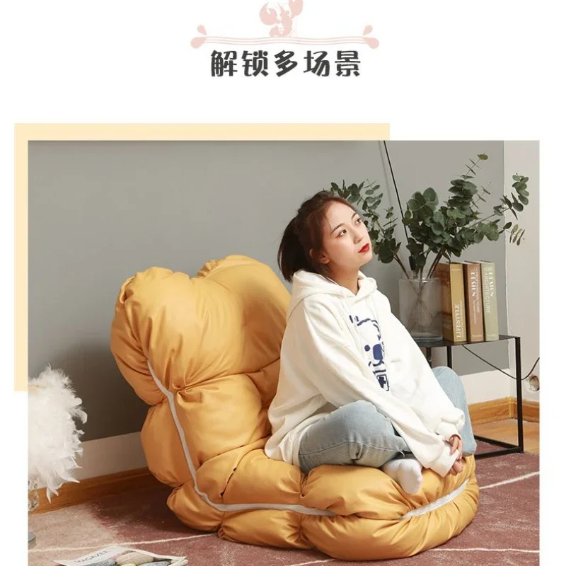 

Nordic Lazy Sofa Tatami Small Apartment Rental Home Furniture Reclining Sleeping Dormitory Backrest Chair Living Room Sofas