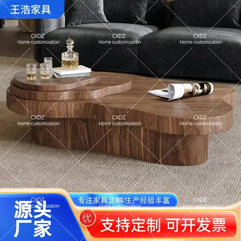 Cloud Coffee Table Light Luxury Irregular Side Table Modern Small Apartment Household Tea Table Unique Shape Living Room
