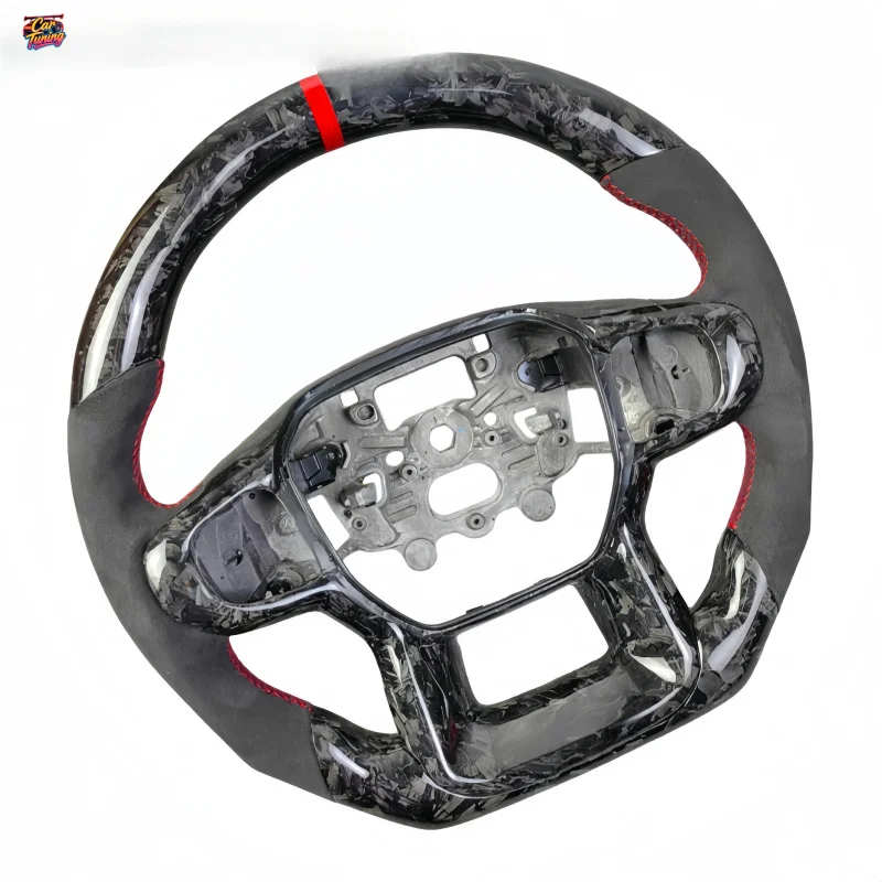 Forged Carbon Fiber Steering Wheel for Ford Ranger Raptor Premium Off Road Interior Without Airbag