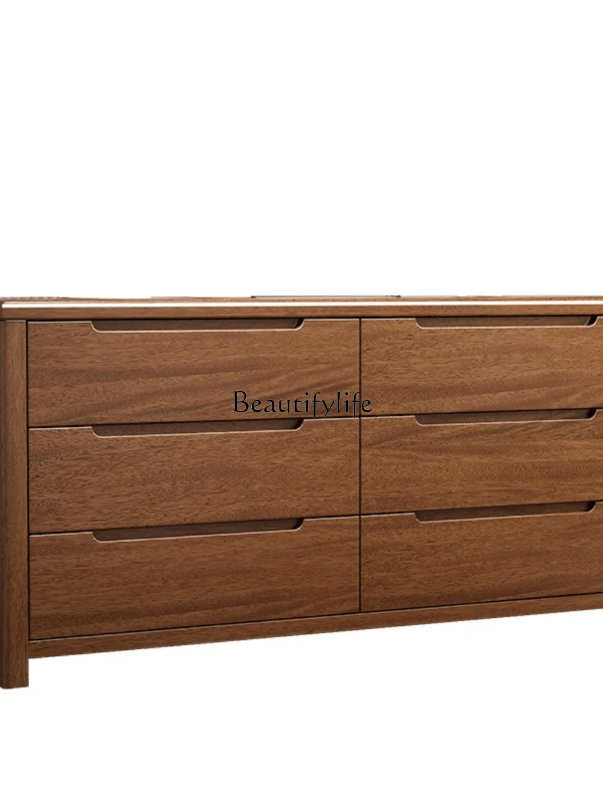 

Ljy LSolid Wood Chest of Six Drawers Modern Simple Home Storage Bedroom Storage Complete