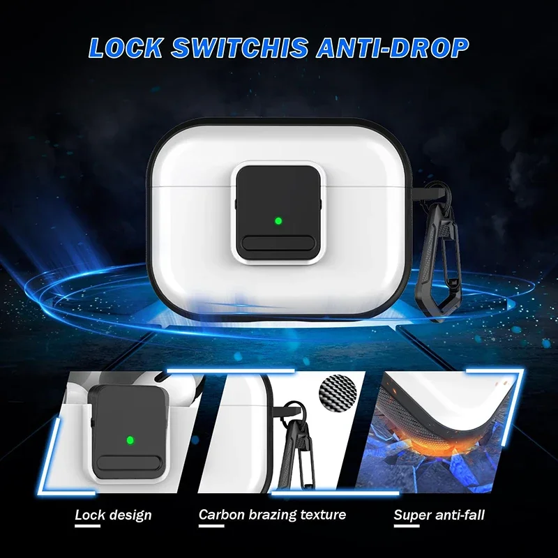 Магнитный защитный замок для Airpods Pro 2-го поколения, совместимый с Airpods Pro